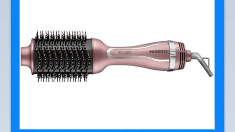 Escova Secadora Mondial ES-02-BI 1200W - 3 Níveis de Temperatura Tourmaline Íon