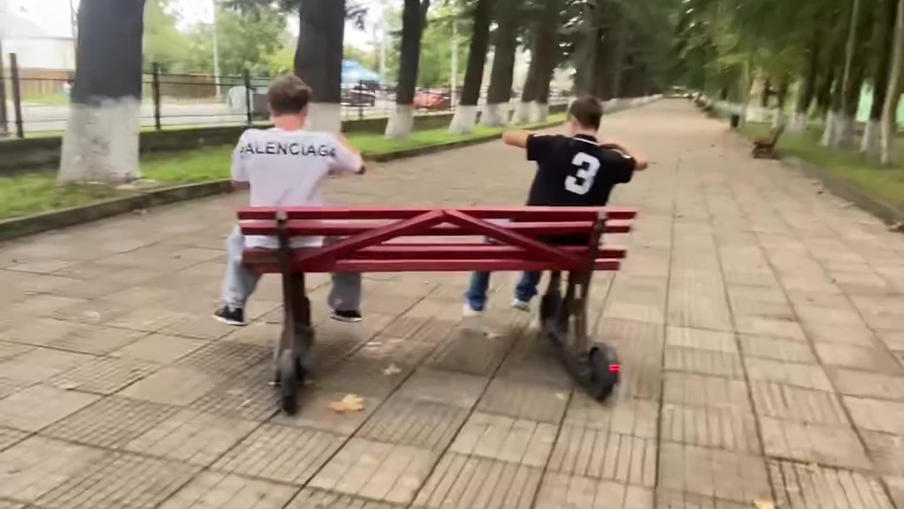 We Turned Our Scooters into a Bench-Mobile