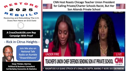 CNN Host Roasts Chicago Teacher Union President, Calling Private/Charter Schools Racist, But Her Son