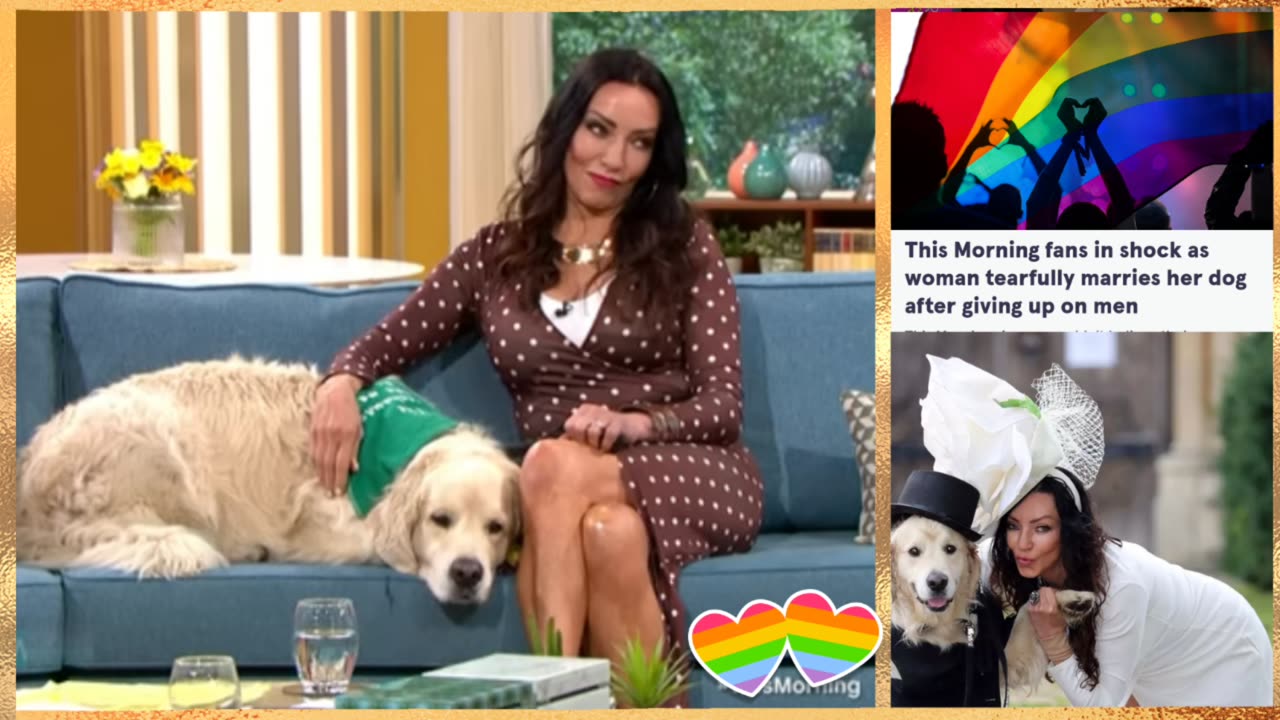 BEASTIALITY AGENDA IN THE UK WOMAN MARRIED HER DOG ON MORNING TV