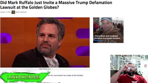 Mark Ruffalo Brings TDS To The Golden Globes