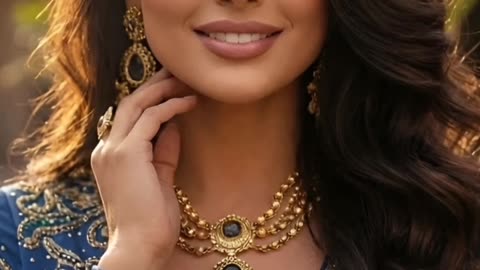 Can you believe this necklace set is under $50? It looks like royalty! #indianjewelry #weddinglook