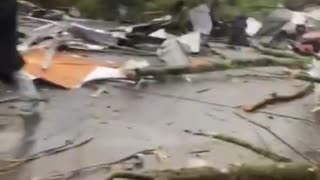 Video: Major damage in Puerto Varas, Chile after tornado struck the area.