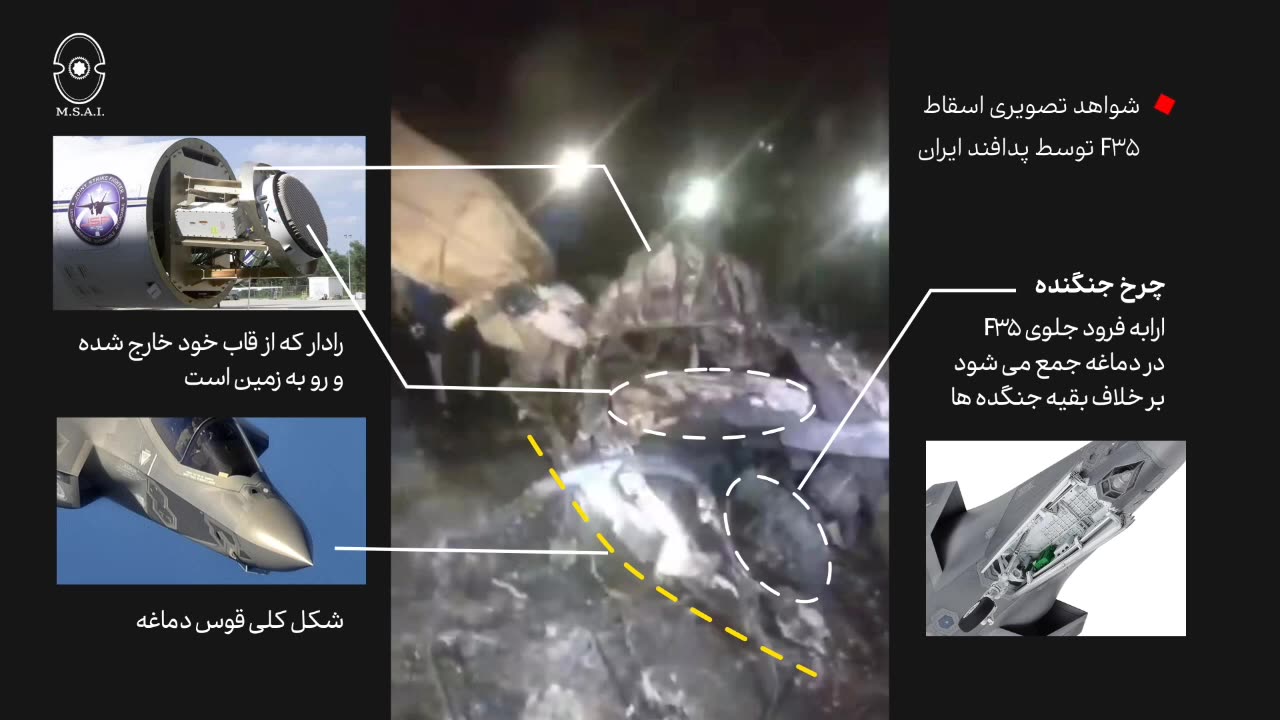 Allegedly an F-35 Downed Over Iran