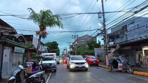 Late Afternoon on Del Pilar Street in Cabanatuan City, Nueva Ecija in the Philippines