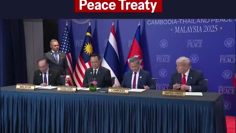 Trump signs Cambodia Thailand peace treaty