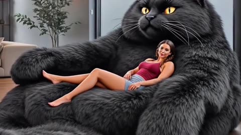I need one of these giant cat loungers in my home immediately!
