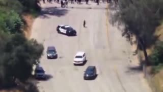 LA ICE Officials were blocked and escorted from the Dodger Stadium grounds after trying to set up