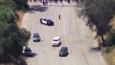 LA ICE Officials were blocked and escorted from the Dodger Stadium grounds after trying to set up