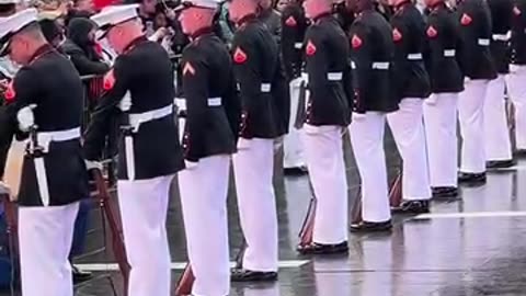 The U.S. Marines took over Times Square with a breathtaking performance