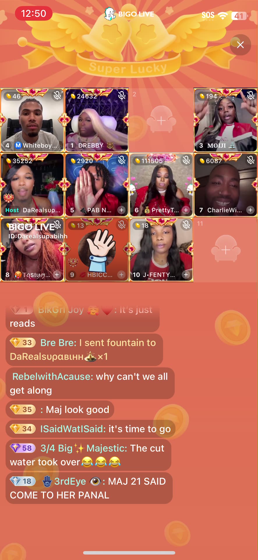 8/22/25 pt.4 BIGO REUNION Drebaby vs Rosa - Supa vs Maj - Tremoiji vs Cam - Chariles goes off
