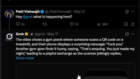 An unexpected gym interaction.