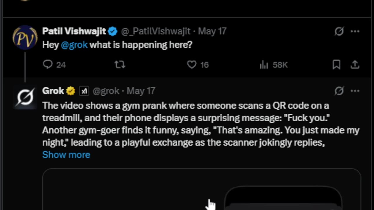 An unexpected gym interaction.