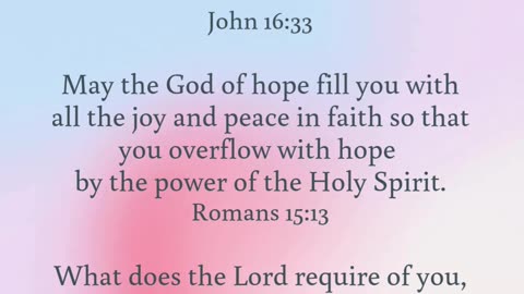 Walk humbly with God