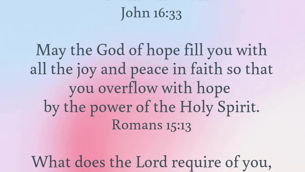 Walk humbly with God
