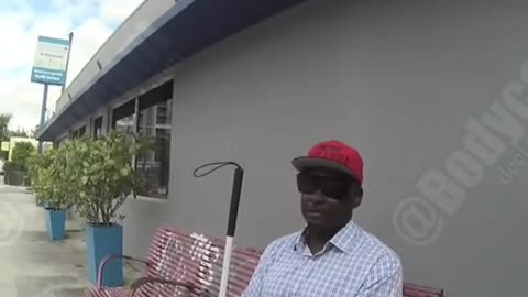 Police officer thinks Blind man's cane is a Dangerous Weapon