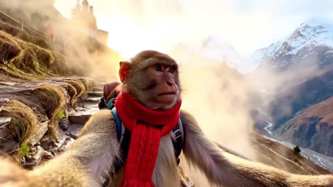 Monkey vlogger