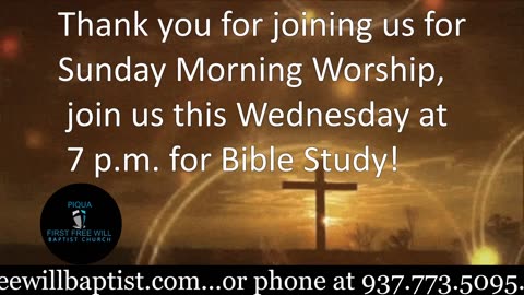 Sunday Morning Worship Service for July 27, 2025.
