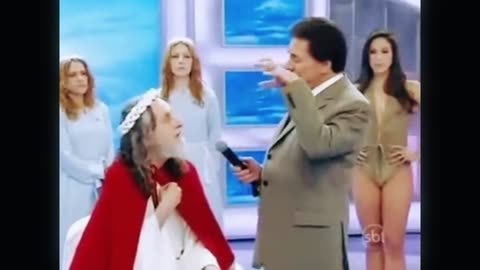 SBT - Inri Cristo no Programa do Silvio Santos