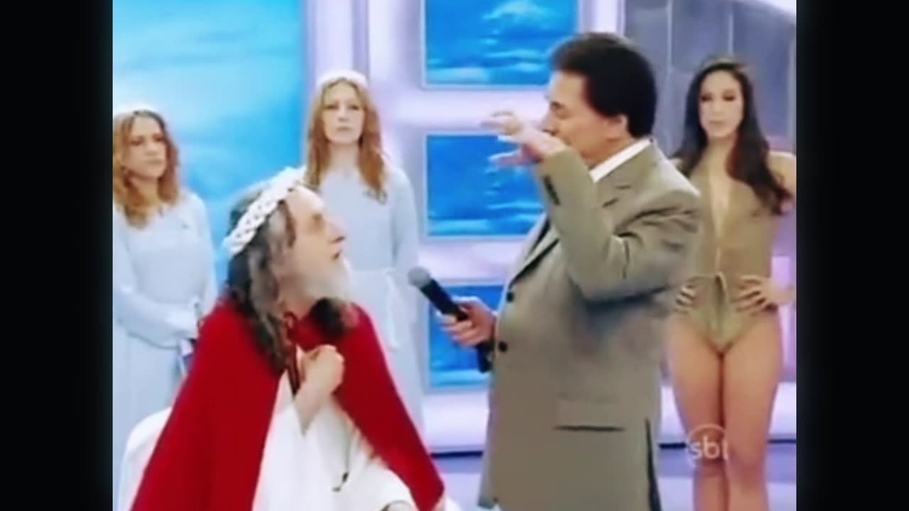 SBT - Inri Cristo no Programa do Silvio Santos