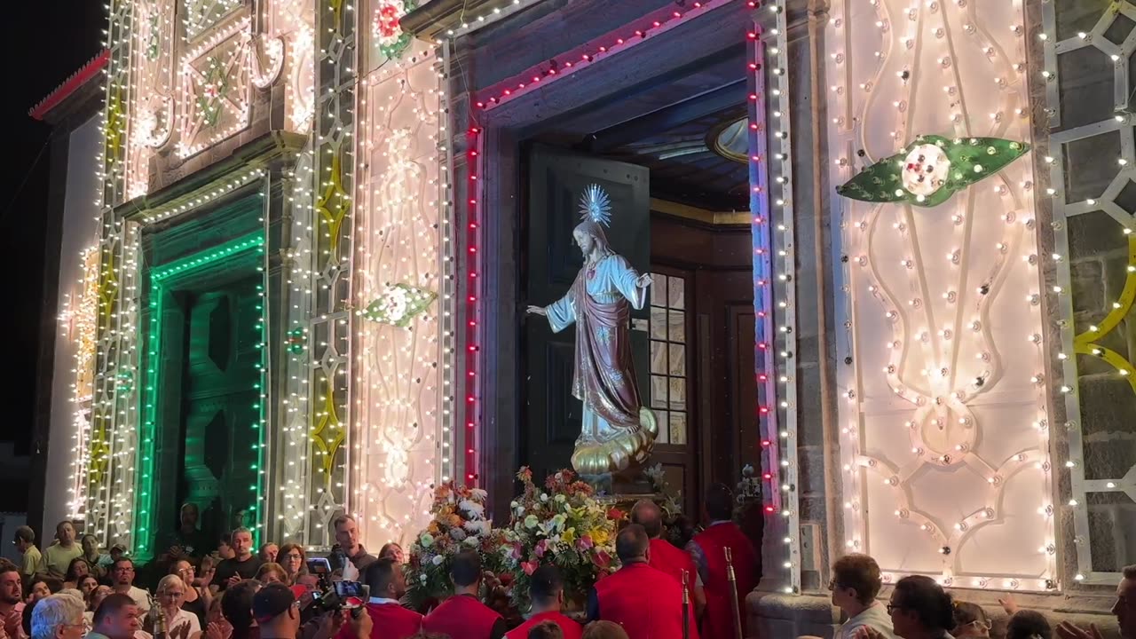 LIVE: Saida da imagem para despedida Sagrado Coração de Jesus Matriz Ribeira Grande - 09.09.2025