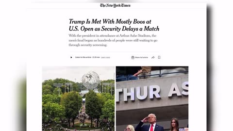 Trump at the US Open
