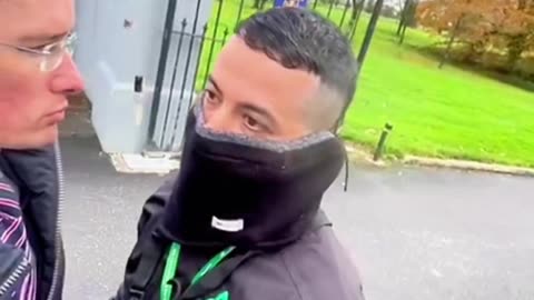 Security guards block teacher Enoch Burke from attending his school this week after he refused