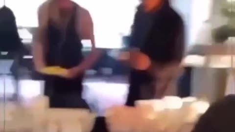 Illegals enjoying "buffets" paid by the British tax payers
