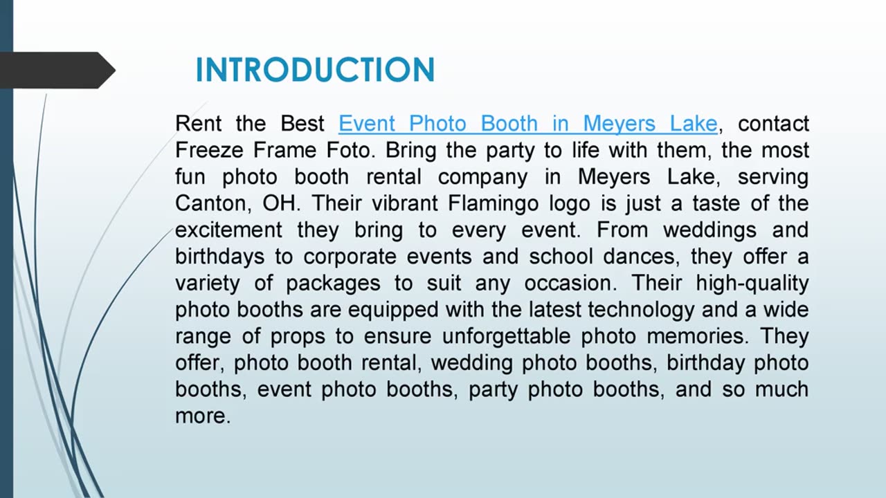Best Event Photo Booth in Meyers Lake