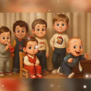 Crianças estilo pixar abril de 2025