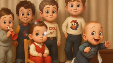 Crianças estilo pixar abril de 2025