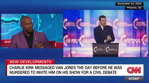 Van Jones reveals DM Charlie Kirk sent him the day before he was assassinated