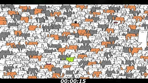 Rabbit puzzle: Where is the rabbit between the cats? Almost nobody notices this