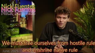 Nick Fuentes: We must free ourselves from hostile rule and enshrine native rule