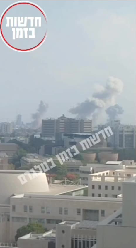 Impacts in Tel Aviv early morning