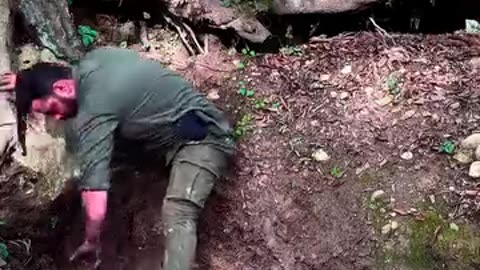 Survival Skills Building A Warm Shelter With Small Axe