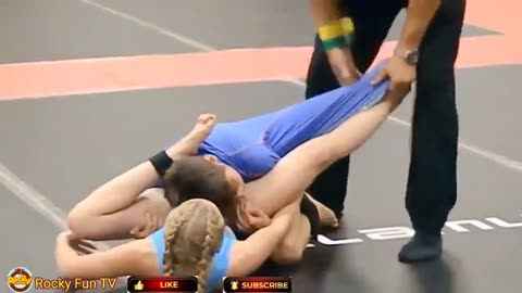 Grappling Wrestling🤔Girl