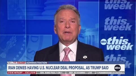 Special Envoy Witkoff: We Won't Allow Even 1% Of Iranian Enrichment