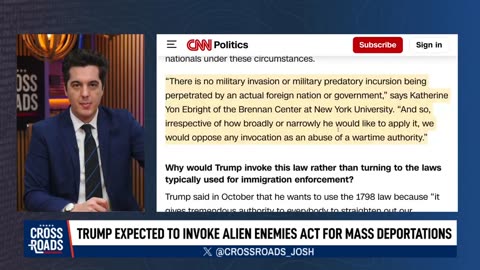 Crossroads with Joshua Philipp - Trump to Invoke Alien Enemies Act for Mass Deportations