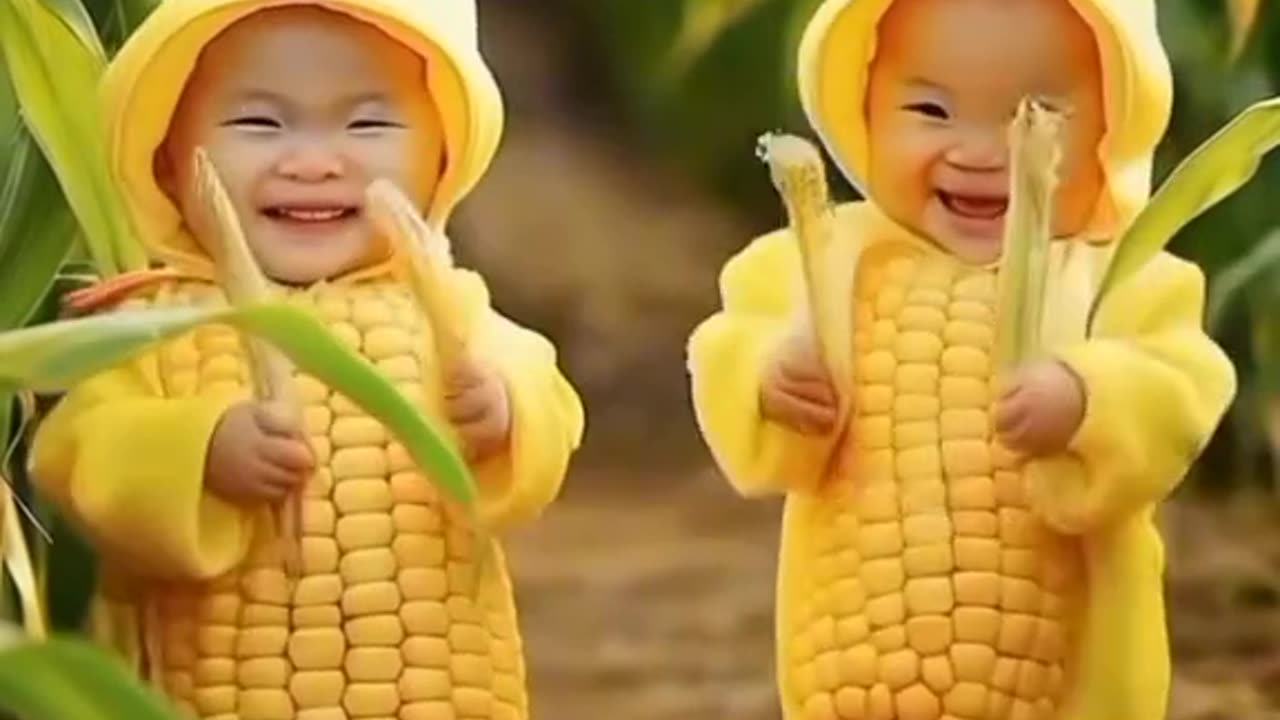 Cutest corn babies dancing in the field 🌽💛