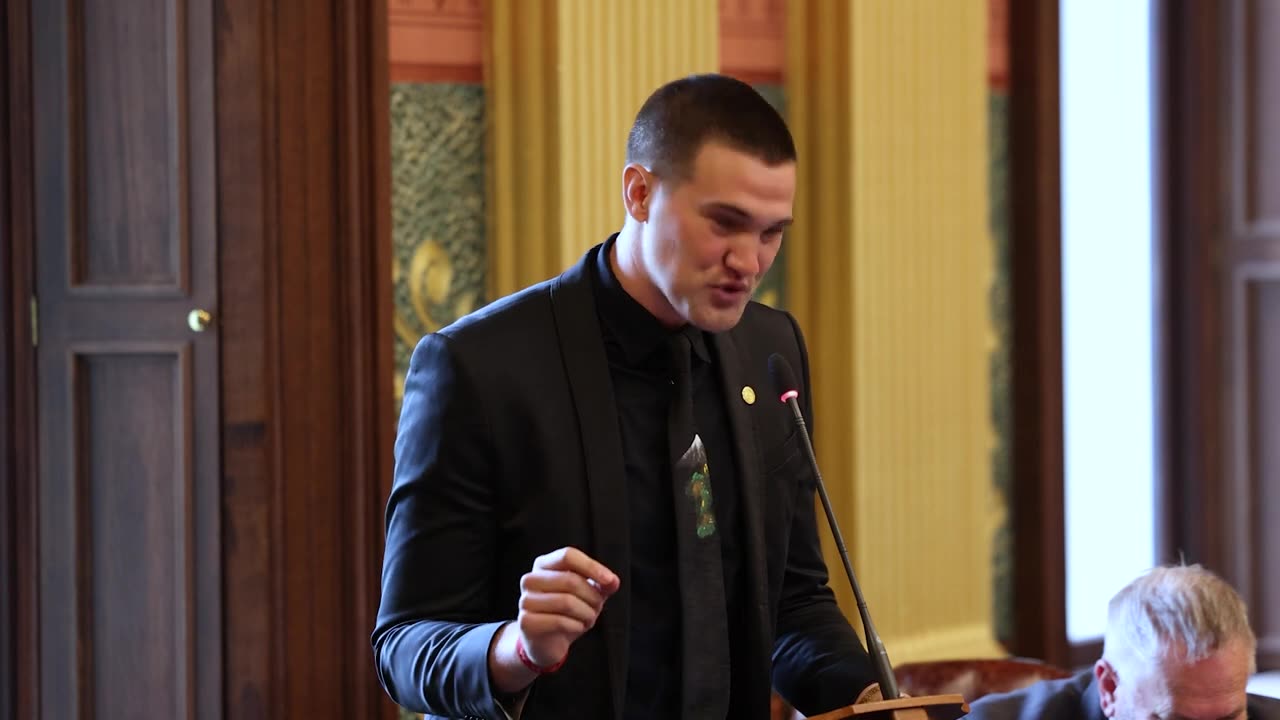 Rep. Josh Schriver SHUTS DOWN the left on allowing Men in Women's Sports