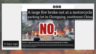 Fact Check: Video Does NOT Show Tel Aviv Fire After Iranian Attack -- China Parking Lot Fire