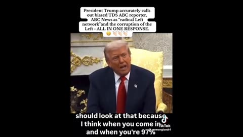 Trump hammering fake news ..