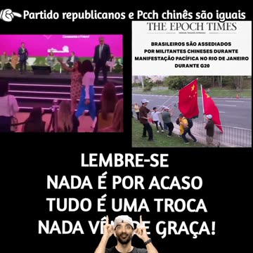 Partido republicanos e Pcch chinês são iguais: o partido da Damares, Tarcísio, Hugo Motta e Marcos Pereira é similar ao Pcch chinês. Usam o nome republicanos para ocultar sua ideologia assim como usam a bíblia para dizer que são evangélicos.