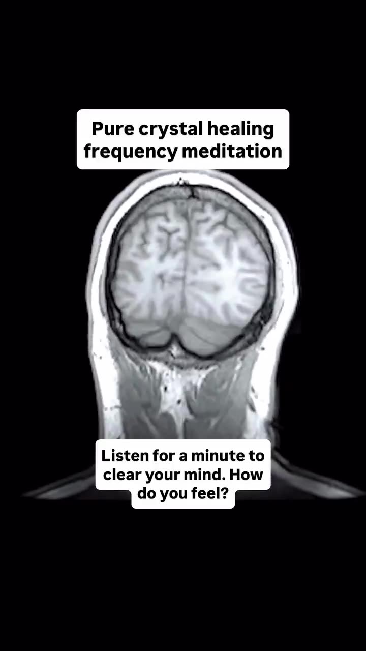 Pure crystal healing frequency meditation.. Listen for a minute to clear your mind How do you feel?