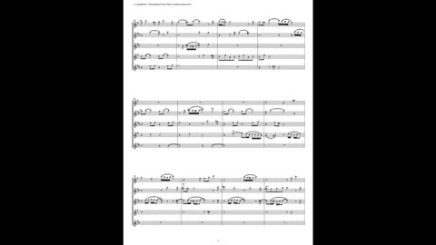 J.S. Bach - Well-Tempered Clavier: Part 2 - Prelude 24 (Saxophone Quintet)