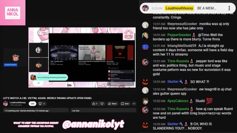 LoudMouthHussy Nov 16, 2025 'LET'S WATCH AJ BE. VICTIM, AGAIN. WEEKLY DRAMA UPDATE OPEN PANEL'