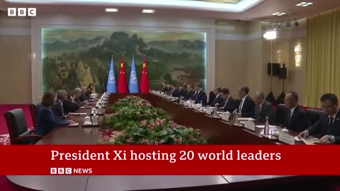 Putin and Modi in China for summit overshadowed by trade wars with US | BBC News
