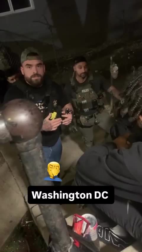 President Trump has the Feds out talking to people telling them not to smoke and drink outside.