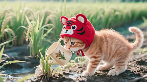 When Silver Kitten gets a fever, the loving Tiger-Hat kitten takes charge